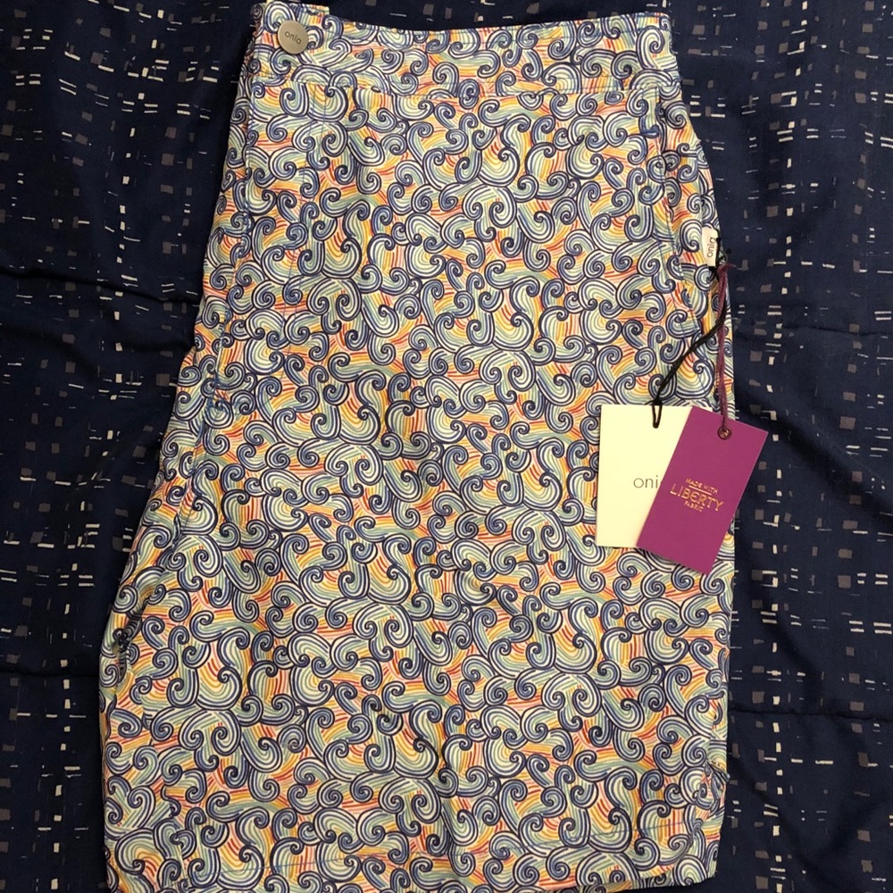 Onia Liberty Print Elastic Calder 7.5” Swim Trunks